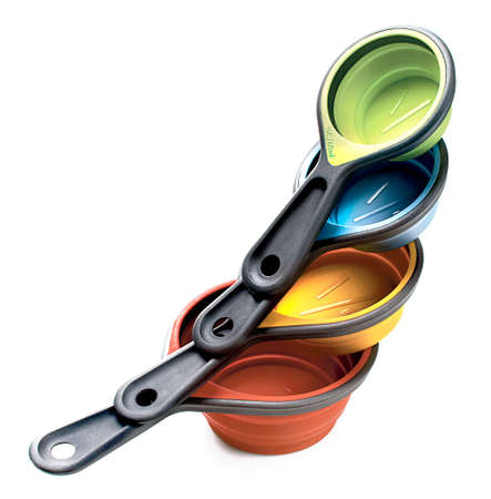 kitchen, measuring cups, tools, baking and cooking utensilsの写真素材