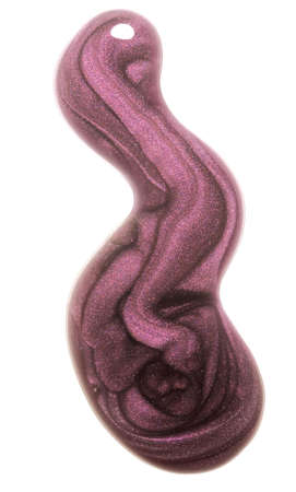 purple nail enamelの写真素材