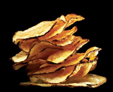 potato chipsの写真素材