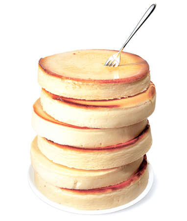 stack of cheesecakesの写真素材