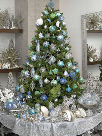 rich christmas treeの写真素材