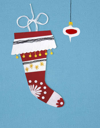 felt stockingの写真素材