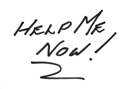 Help me now sign.の写真素材