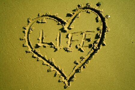Love life in the sand.の写真素材