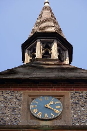 A church tower and clockの写真素材