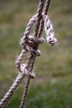 Rope with in a knot.