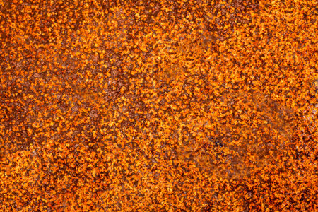 Abstract textured background of a badly rusted steel plate 