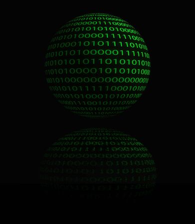 Abstract background image of digital computer language.の写真素材