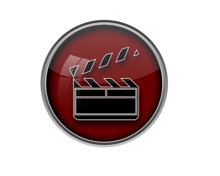 Movie button.の写真素材