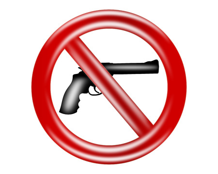No gun sign.の写真素材