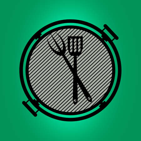 BBQ icon.の写真素材