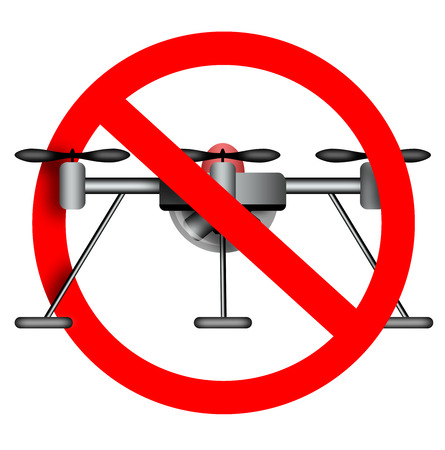 No drones aloud.の写真素材