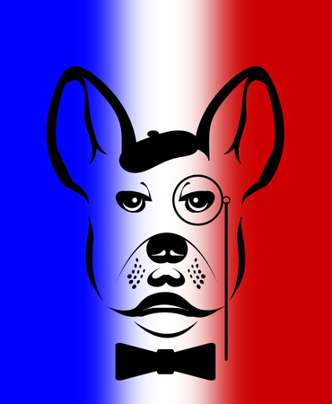 French bulldog icon.の写真素材