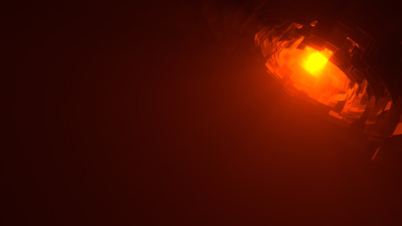 Abstract technology background with Sci Fi spaceship scene concept の写真素材