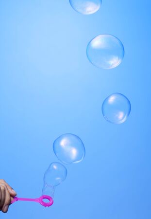 The depiction of air bubblesの写真素材
