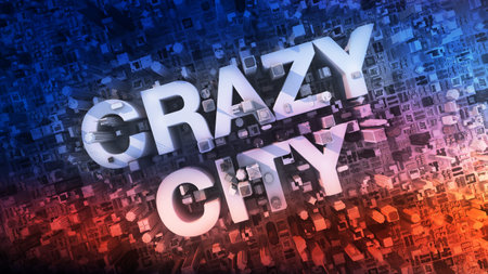 Crazy City - 3D rendered conceptual busy city centre