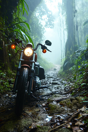 harley davidsharley davidson in a jungle --chaos 20 --ar 2:3 --style raw --stylize 800 --v 6 Job ID: 5b79af29-c96b-40c1-867f-fefd98a27049の素材