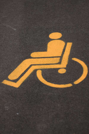 Disables parking placeの写真素材