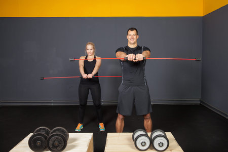 Fitness using a swing stick