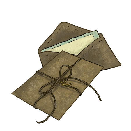 Illustration of letters in envelopes in vintage style. High quality illustration