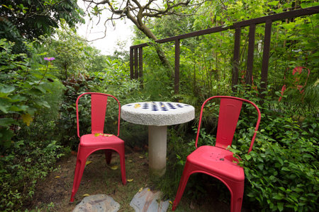 Stone tableの写真素材