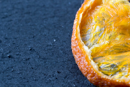 Close up photo of an orange slice