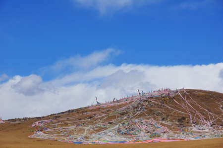 Landscape of Seda, Tibetの写真素材