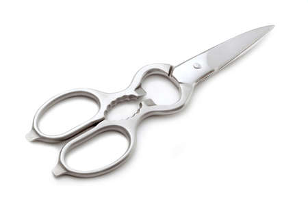 silver scissorsの写真素材