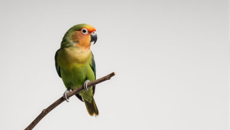 Rose-ringed Parakeet, Agapornis roseicapillaの素材