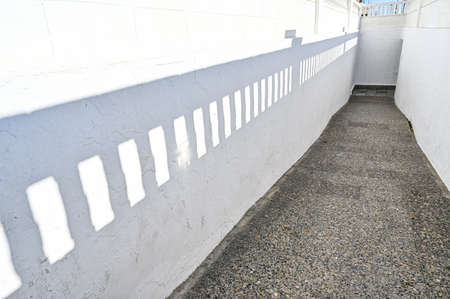 underpass under railway in Malgrat de Mar Spain in october 2019の写真素材