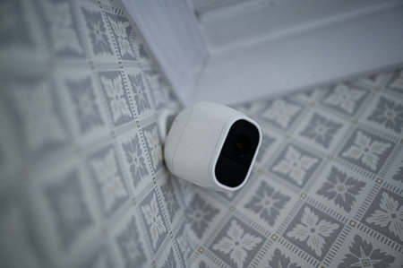 surveillance camera overlooking a home for safety