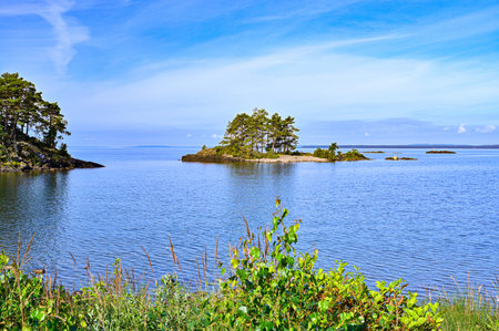 lake Vattern on a warm summers day