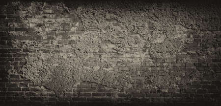 Very old brick wallの写真素材