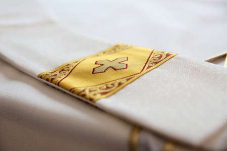 A place where, they are dressed priests before Mass