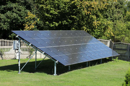 Home energy factory at home on the lawn.