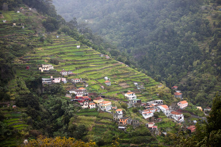 Hillside village on Madeira Island