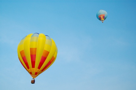 hot air balloon at pattaya balloon fiesta 2011 thailandの写真素材
