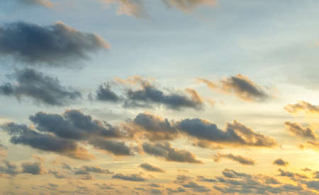 Sunset sky and cloudの写真素材