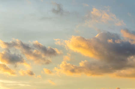 Sunset sky and cloudの写真素材