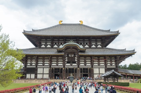 Todaiji temple at nara prefecture japanのeditorial素材
