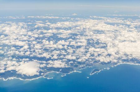 Aerial view of kushima miyazaki japanの写真素材