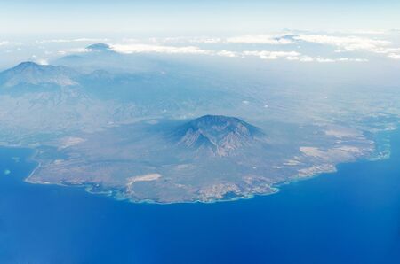 Aerial view of baluran national park in java indonesiaの写真素材