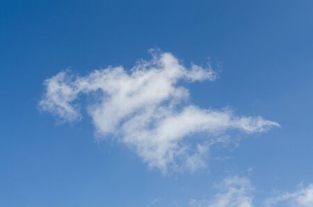 Beautiful white cloud on blue skyの写真素材