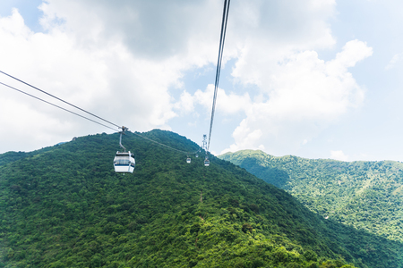 Hong kong cable car to ngong ping lantau islandの写真素材
