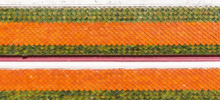 Abstract background close up thai buddhist temple roofの写真素材