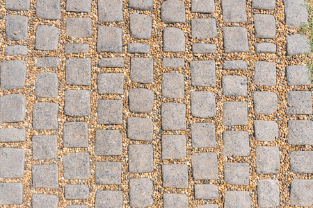 Close up stone pavement texture for use as abstract backgroundの写真素材