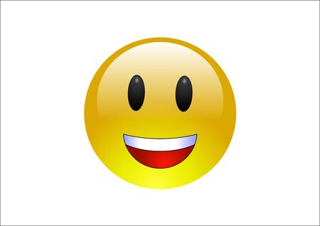 Aqua Emoticons - Laughの写真素材