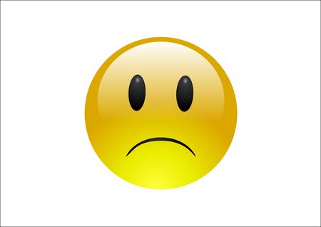 Aqua Emoticons - Sad 1の写真素材