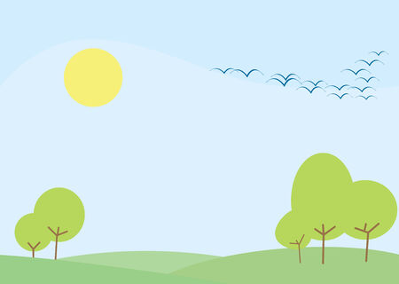Pastel Backgrounds - Forestのイラスト素材