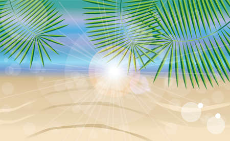 Summer holiday card, vectorのイラスト素材